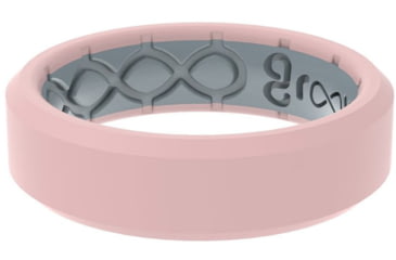 Image of Groove Life Edge Thin Rose Quartz Silicone Ring, Pink, 08, 52506