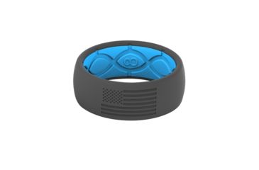 Image of Groove Life Original - America Silicone Ring, No Fill, Deep Stone/Blue/Grey, 7 TGV-RNG-OR-AM-GB-NF-07