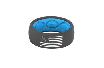Image of Groove Life Original - America Silicone Ring, White Fill, Deep Stone/Blue/Grey, 11 TGV-RNG-OR-AM-GBW-11