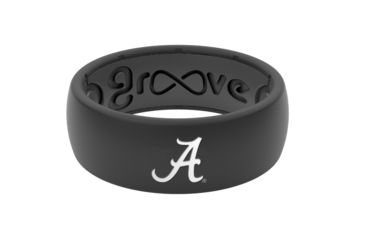 Image of Groove Life Original  Collegiate Alabama Silicone Ring, Black, 7 TGV-RNG-OR-CL-ALAB-BK-07