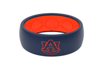 Image of Groove Life Original Collegiate Auburn Full Logo Silicone Ring, Blue, 11, 19167