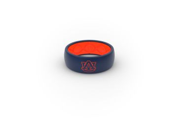 Image of Groove Life Original Collegiate Auburn  Silicone Ring, Blue/Orange, 11 TGV-RNG-OR-CL-AUBN-BO-11