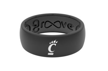 Image of Groove Life Original Collegiate Cincinnati Silicone Ring, Black, 7 TGV-RNG-OR-CL-CINC-BK-07