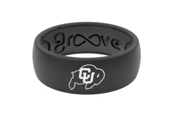 Image of Groove Life Original Collegiate Colorado Silicone Ring, Black, 7 TGV-RNG-OR-CL-COLO-BK-07