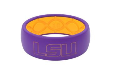 Image of Groove Life Original Collegiate Louisiana State Silicone Ring, Purple/Gold, 14, 19846