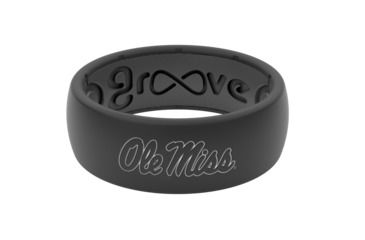 Image of Groove Life Original Collegiate Mississipi Silicone Ring, Black, 7, 12502