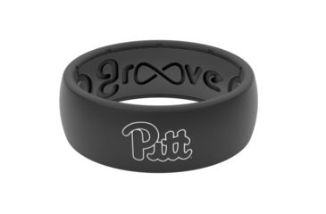 Image of Groove Life Original - Collegiate Pittsburgh Silicone Ring, Black, 7 TGV-RNG-OR-CL-PITT-BK-07