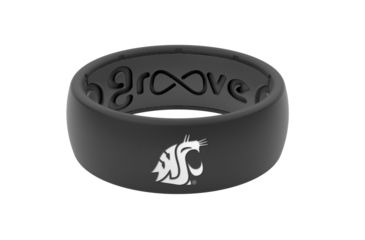 Image of Groove Life Original - Collegiate Washington State Silicone Ring, Black, 7 TGV-RNG-OR-CL-WAST-BK-07