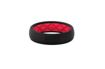 Image of Groove Life Thin - America No Fill Silicone Ring, Black/Red, 5 TGV-RNG-TN-AM-BR-NF- 05