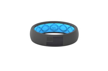 Image of Groove Life Thin - America No Fill Silicone Ring, Deep Stone/Blue/Grey, 4 TGV-RNG-TN-AM-GB-NF-04