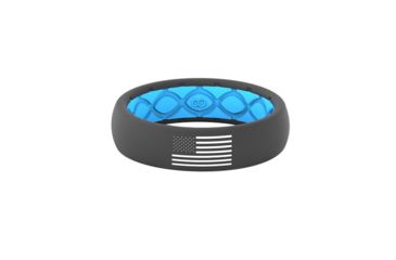 Image of Groove Life Thin - America White Fill Silicone Ring, Deep Stone/Blue/Grey, 5 TGV-RNG-TN-AM-GBW- 05