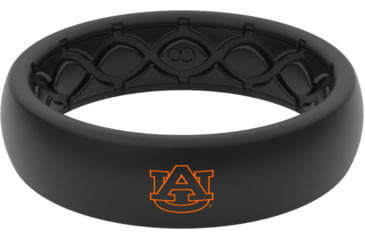 Image of Groove Life Thin Auburn Color Logo Silicone Ring, Black, 06, 58126