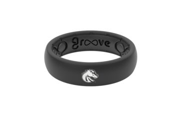 Image of Groove Life Thin - Collegiate  Boise State Silicone Ring, Black, 10 TGV-RNG-TN-CL-BOIS-BK-10