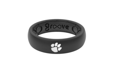 Image of Groove Life Thin - Collegiate Clemson Silicone Ring, Black, 10 TGV-RNG-TN-CL-CLEM-BK-10