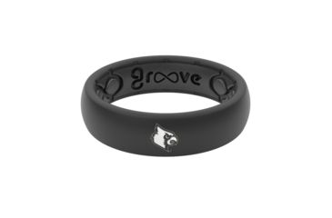 Image of Groove Life Thin - Collegiate Louisville Silicone Ring, Black, 10 TGV-RNG-TN-CL-LOUI-BK-10