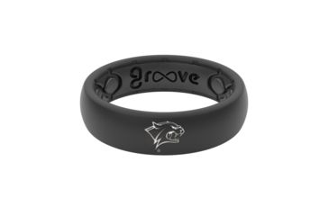 Image of Groove Life Thin - Collegiate New Hampshire Silicone Ring, Black, 10 TGV-RNG-TN-CL-HAMP-BK-10