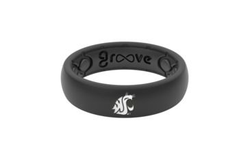 Image of Groove Life Thin - Collegiate Washington Silicone Ring, Black, 10, 17835