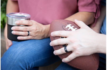 Image of Groove Life Thin Michigan State White Logo Silicone Ring, Black, 04, 37060