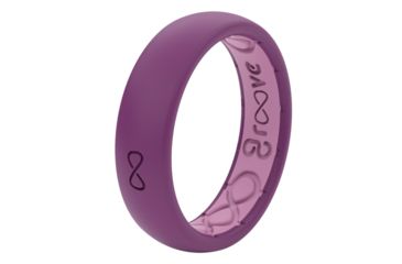 Image of Groove Life Thin Silicone Ring, Lilac Purple/Punchy Pink, 4 TGV-RNG-TN-LIL-PNK-04