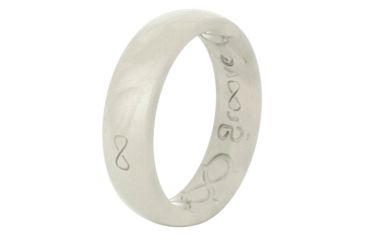 Image of Groove Life Thin Silicone Ring, Pearl/White, 4 TGV-RNG-TN-PRL-04