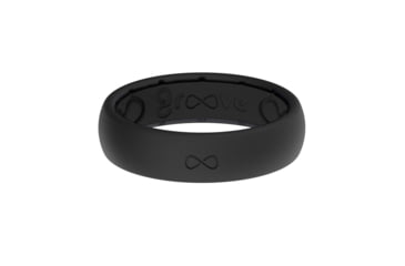 Image of Groove Life Thin Solid Colored Ring, Midnight Black/Black, 4, R1-101-04