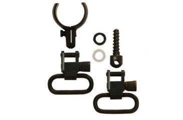Image of GrovTec US Two-Piece Barrel Band Swivel Set, .630 - .675 Diameter, 1.25in Loop, Black, GTSW44