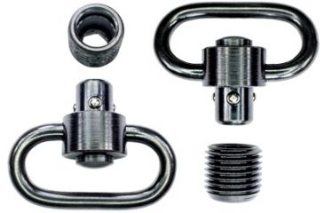 Image of GrovTec US Heavy Duty Push Button Swivel w/Stainless Steel Base, Black, GTSW295