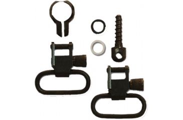 Image of GrovTec US Two-Piece Barrel Band Swivel Set, .700 - .750 Diameter, 1in Loop, Black, GTSW303