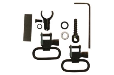 Image of GrovTec US Two-Piece Barrel Band Swivel Set, .675 - .725 Diameter, 1in Loop, Black, GTSW302