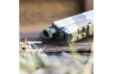 Image of GrovTec US Muzzle Thread Protector, Fit to Barrel, Some .22's, 1/2x20 Thread, .625in OD, Black, GTHM242
