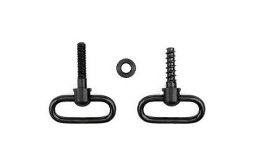 Image of GrovTec US Non-Detachable Locking Swivel Set, 1in Loop, Machine Screw Forend, Black, GTSW76