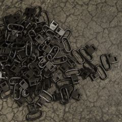 Image of GrovTec US Non-Locking 1in Swivels Pack - 96 pcs, Black, GTHM67