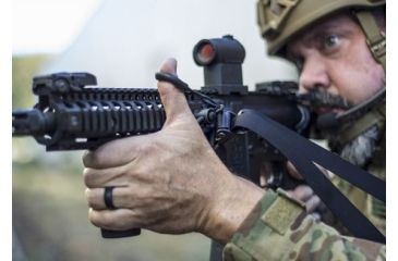 Image of GrovTec US Quick Adjust Tactical Sling, with sewn-in Push Button Swivels, Black GTSL64