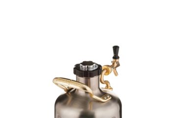 Image of Growlerwerks uKeg 128 oz Pressurized Growler, Stainless Steel GWA1002-ST-NB-00