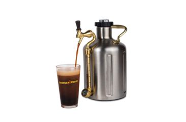 Image of Growlerwerks uKeg 128 oz Pressurized Growler, Stainless Steel GWA1002-ST-NB-00