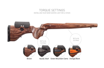Image of GRS Rifle Stocks Hunter Light Rifle Stocks, Remington 700 BDL, Short Action, Brown, GRS105162