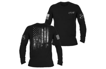 Image of Grunt Style 1776 Long Sleeve Tee Shirt - Mens, Black, 4XL, GS3164-4XL