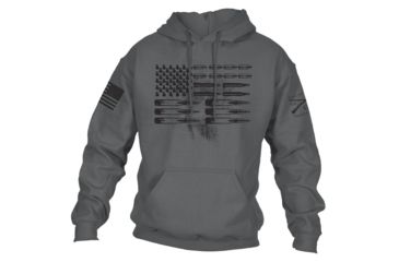 Image of Grunt Style Ammo Flag Hoodie 2.0 - Men's, Grey, 2XL GS1501-2XL