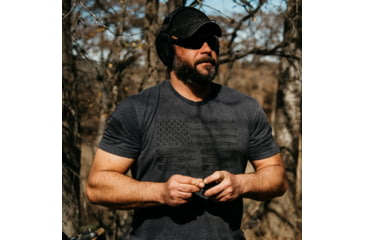 Image of Grunt Style Ammo Flag Tee Shirt - Mens, Charcoal, 2XL, GS565-2XL