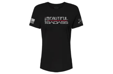 Image of Grunt Style Beautiful Badass Relaxed Tee Shirt - Womens, Black, Small, GS4342-S