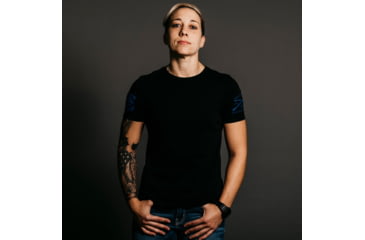 Image of Grunt Style Blue Shield T-Shirt - Womens, Black, 3XL, GS3074-3XL