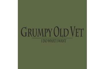 Image of Grunt Style Grumpy Old Vet Hoodie - Mens, Military Green, Large, GS4803-L