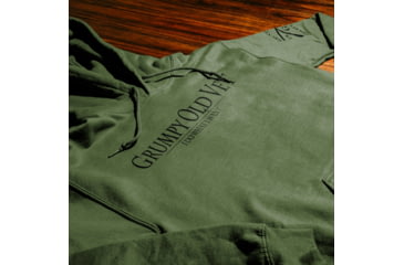 Image of Grunt Style Grumpy Old Vet Hoodie - Mens, Military Green, Large, GS4803-L