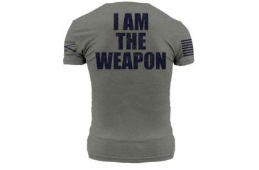 Image of Grunt Style I Am The Weapon Tee Shirt - Men's, Deep Heather, 2XL GS1861-2XL
