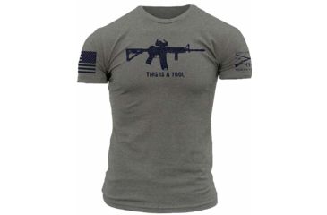 Image of Grunt Style I Am The Weapon Tee Shirt - Men's, Deep Heather, 2XL GS1861-2XL