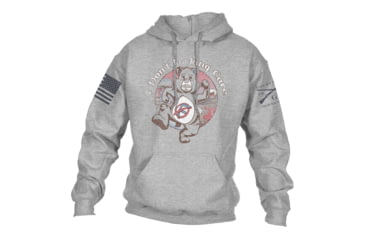 Image of Grunt Style I Dont Fing Care Hoodie - Mens, Sport Grey, Large, GS3850-L