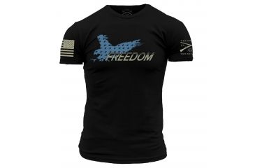 Image of Grunt Style Men's Eagle of Freedom Tee Shirt, Black, Large GS2062-L