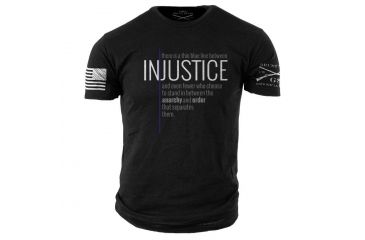 Image of Grunt Style Men's Thin Blue Line Tee Shirt, Large DW551-L