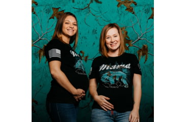 Image of Grunt Style Realtree Xtra Sea Glass Mama Bear T-Shirt - Womens, Black, Large, GS2978-L