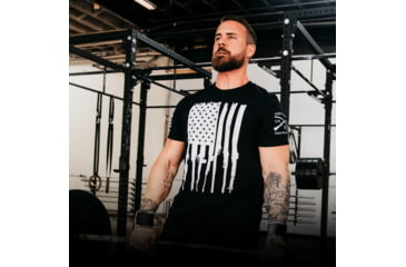 Image of Grunt Style Rifle Flag Tee Shirt - Mens, Black, Medium, GS2764-M